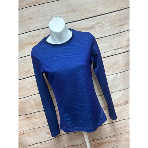 Under Armour Shirt Womens Size XL Cold Gear Long Sleeve Base Layer Top Blue - Picture 10 of 11